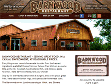 Tablet Screenshot of barnwooddining.com